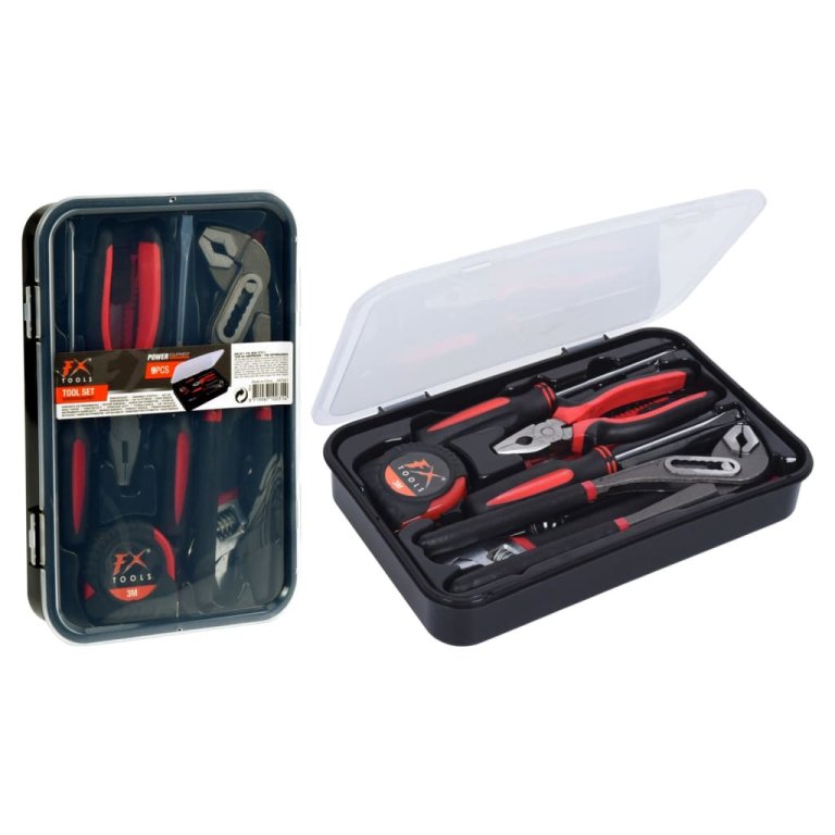 FX-Tools Cutie cu set de scule, 9 piese