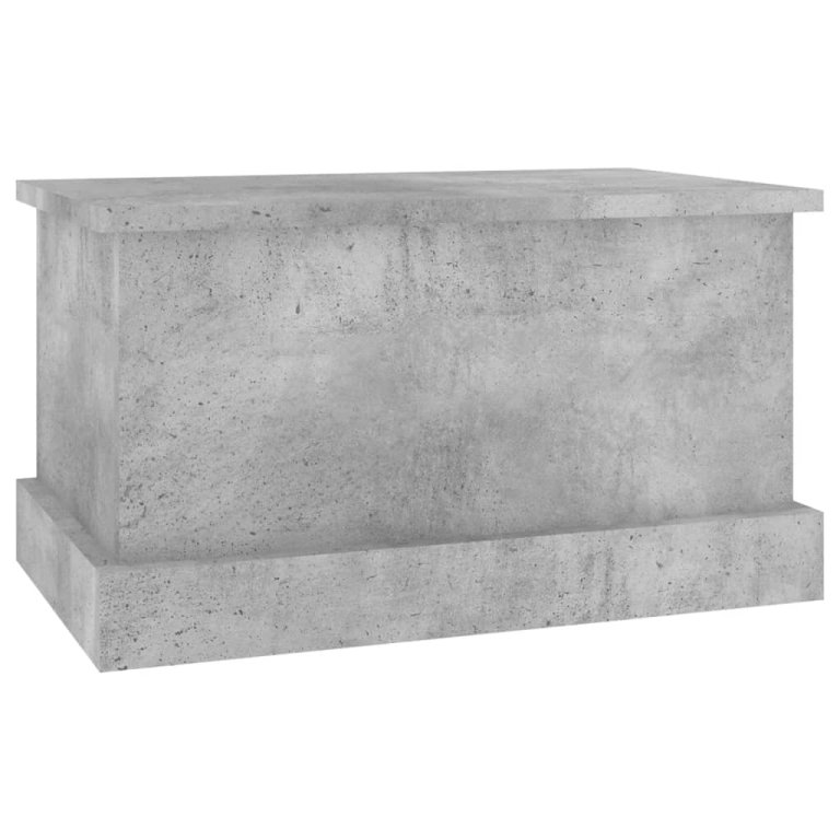 Cutie de depozitare, gri beton, 50x30x28 cm, lemn prelucrat