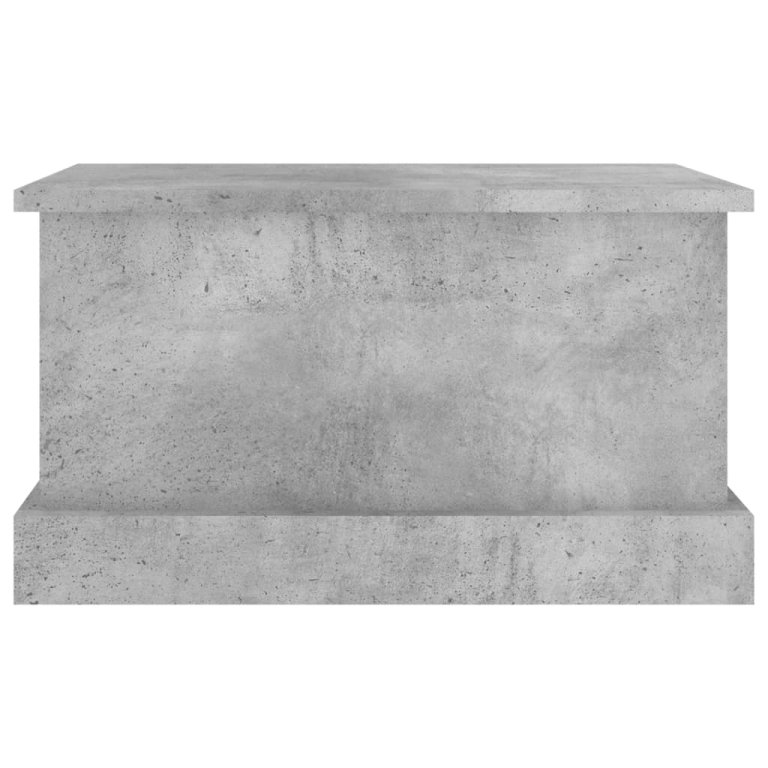 Cutie de depozitare, gri beton, 50x30x28 cm, lemn prelucrat