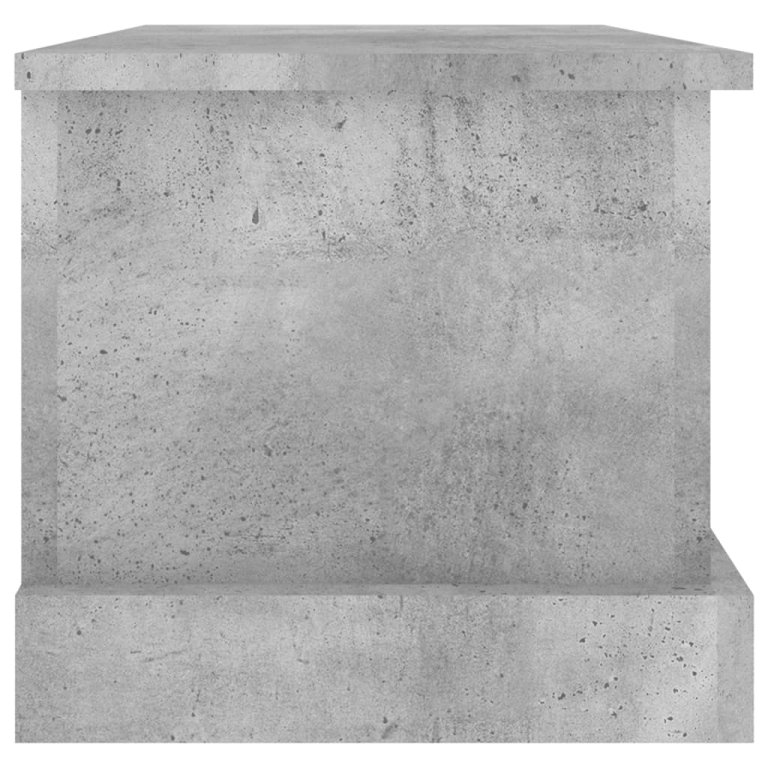 Cutie de depozitare, gri beton, 50x30x28 cm, lemn prelucrat