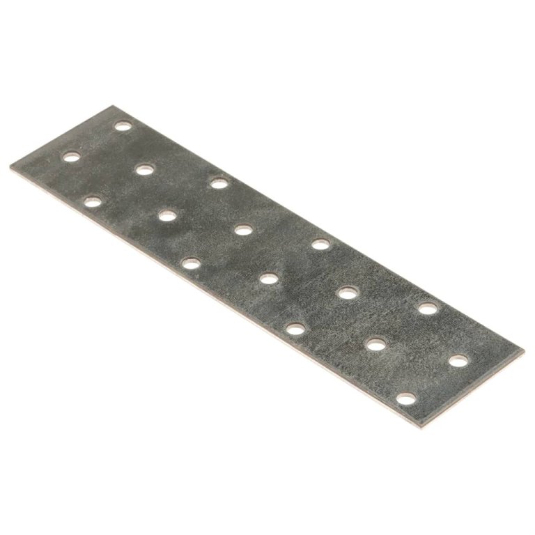 Plăci perforate, 60 buc., 2 mm, 160x40 mm, oțel galvanizat