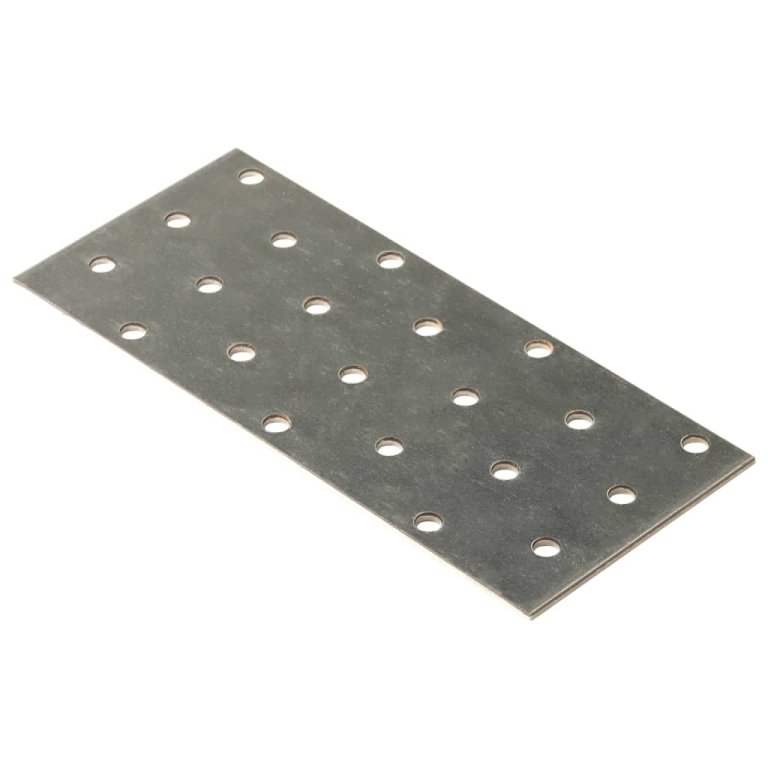 Plăci perforate, 40 buc., 2 mm, 140x60 mm, oțel galvanizat