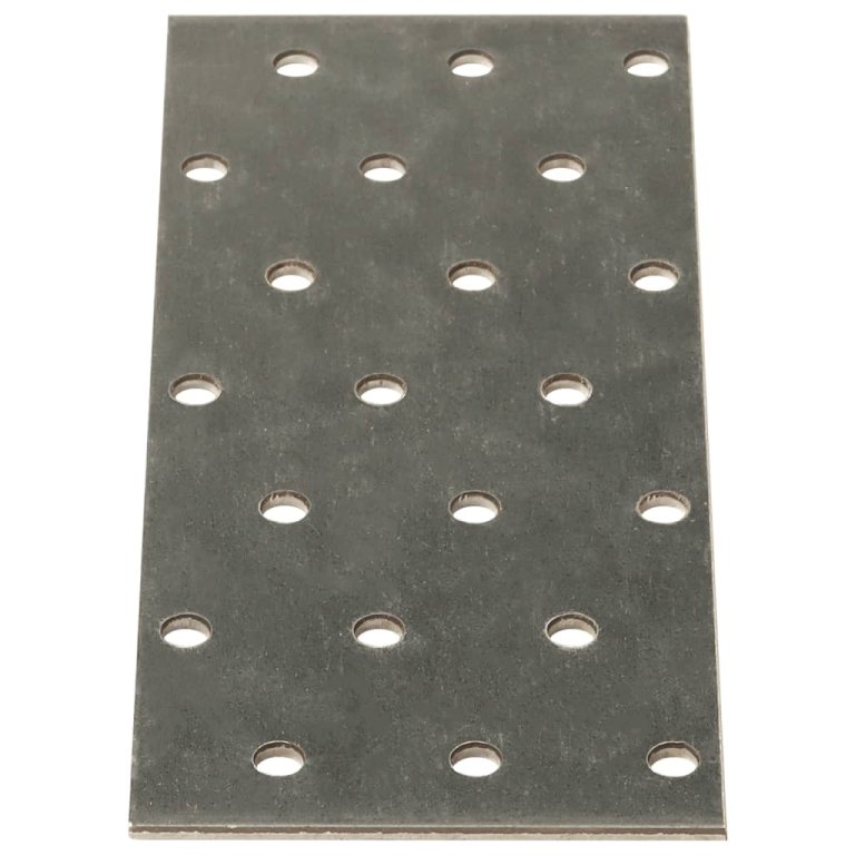 Plăci perforate, 40 buc., 2 mm, 140x60 mm, oțel galvanizat