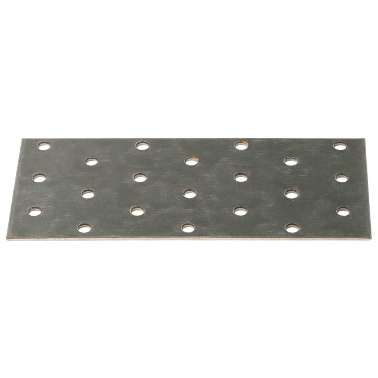 Plăci perforate, 40 buc., 2 mm, 140x60 mm, oțel galvanizat