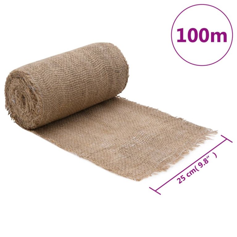 Rulou de iută, 0,25x100 m, iută 100%, 200 g/m²