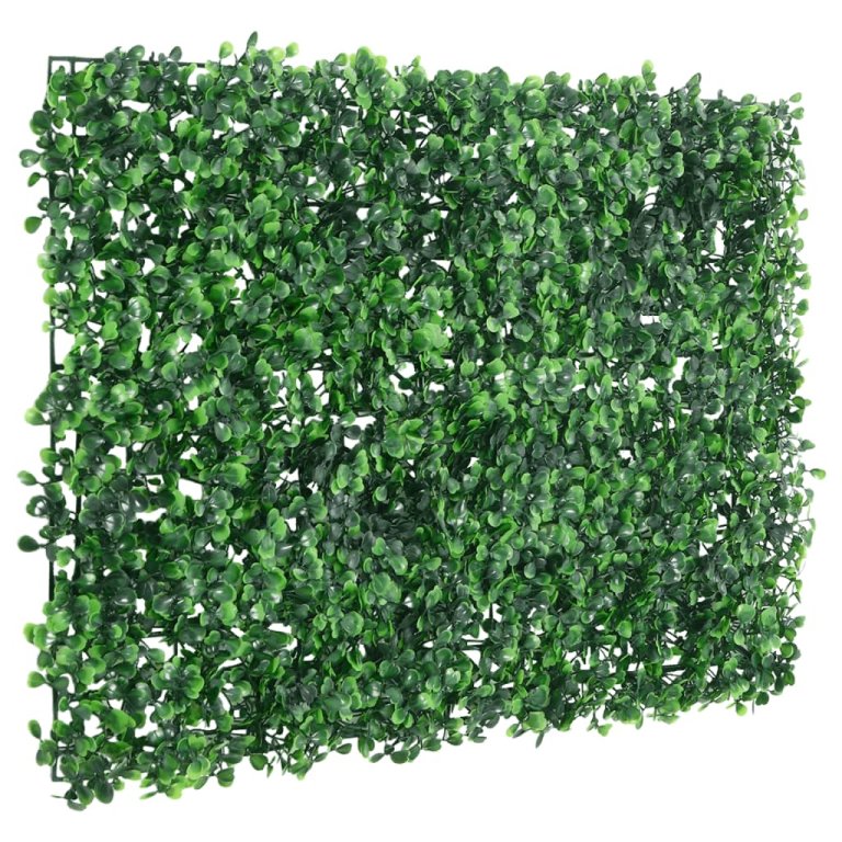   Gard din frunze de arbust artificiale, 6 buc., verde, 40x60 cm