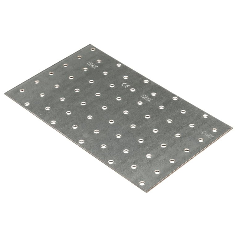 Plăci perforate, 20 buc., 2 mm, 200x120 mm, oțel galvanizat