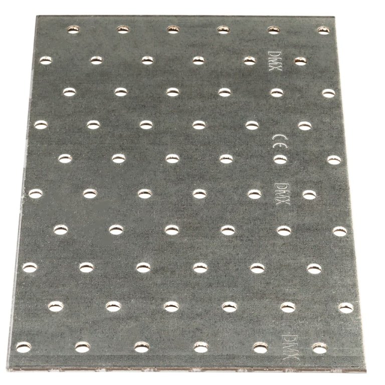 Plăci perforate, 20 buc., 2 mm, 200x120 mm, oțel galvanizat