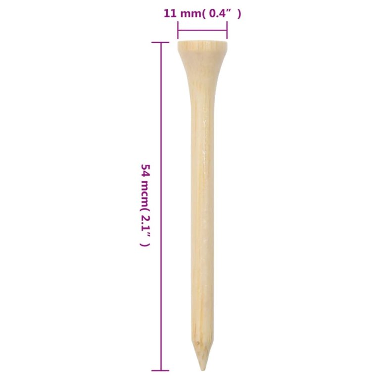 Teuri de golf, 1000 buc., 54 mm, bambus