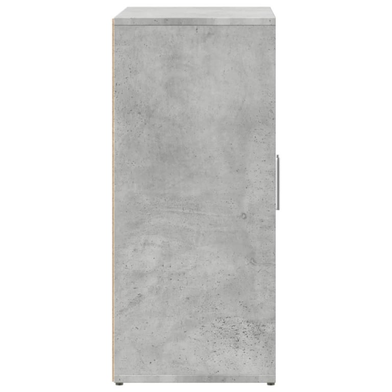 Dulapuri, 2 buc., gri beton, 60x31x70 cm, lemn prelucrat