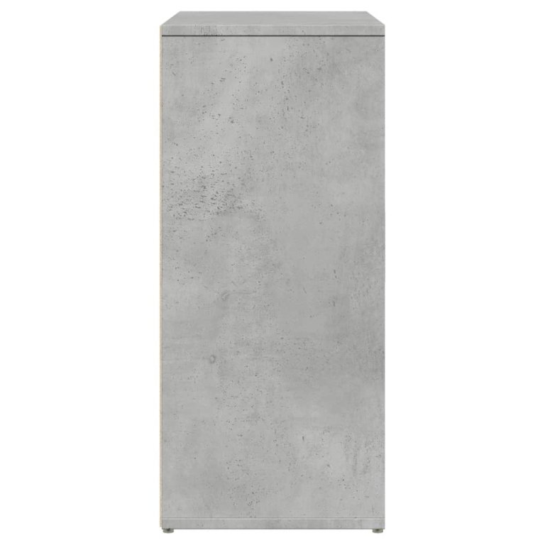 Dulapuri, 2 buc., gri beton, 60x31x70 cm, lemn prelucrat