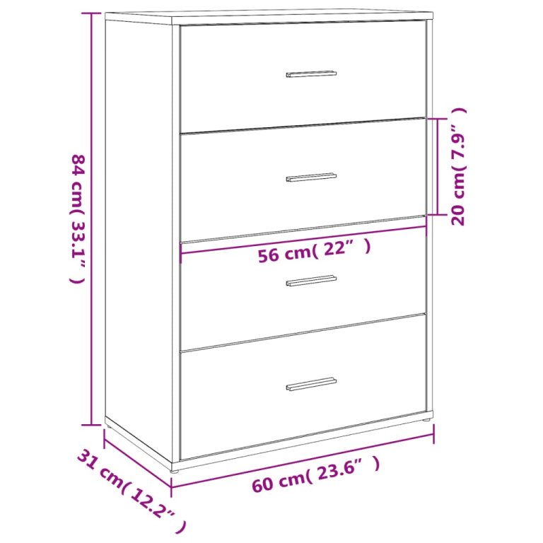 Dulapuri, 2 buc., alb, 60x31x84 cm, lemn prelucrat