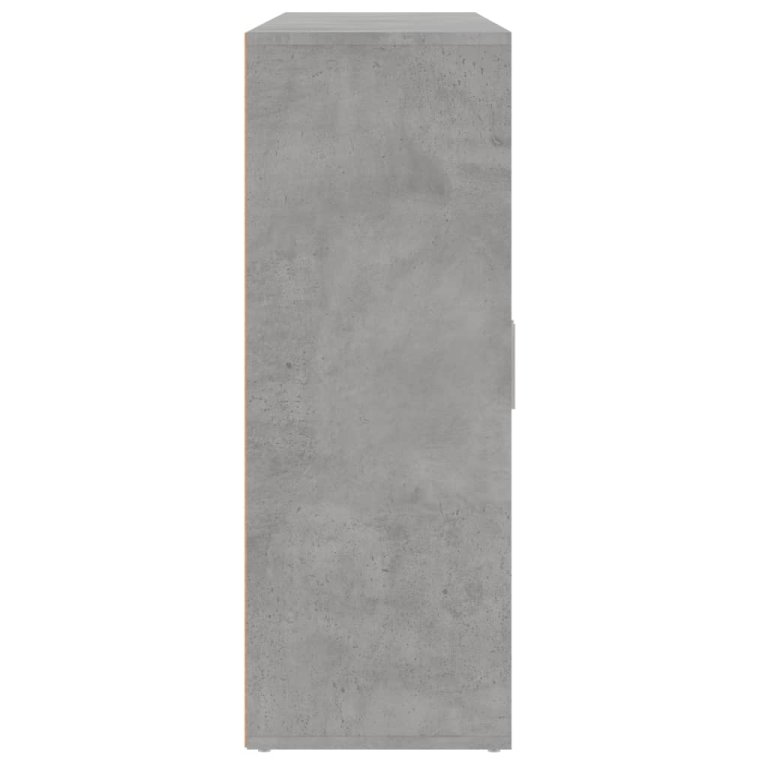 Dulapuri, 3 buc., gri beton, 60x31x84 cm, lemn prelucrat