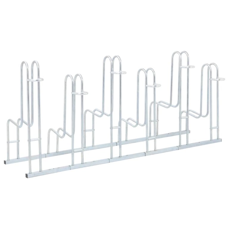 Suport pentru 6 biciclete de sine stătător, oțel galvanizat