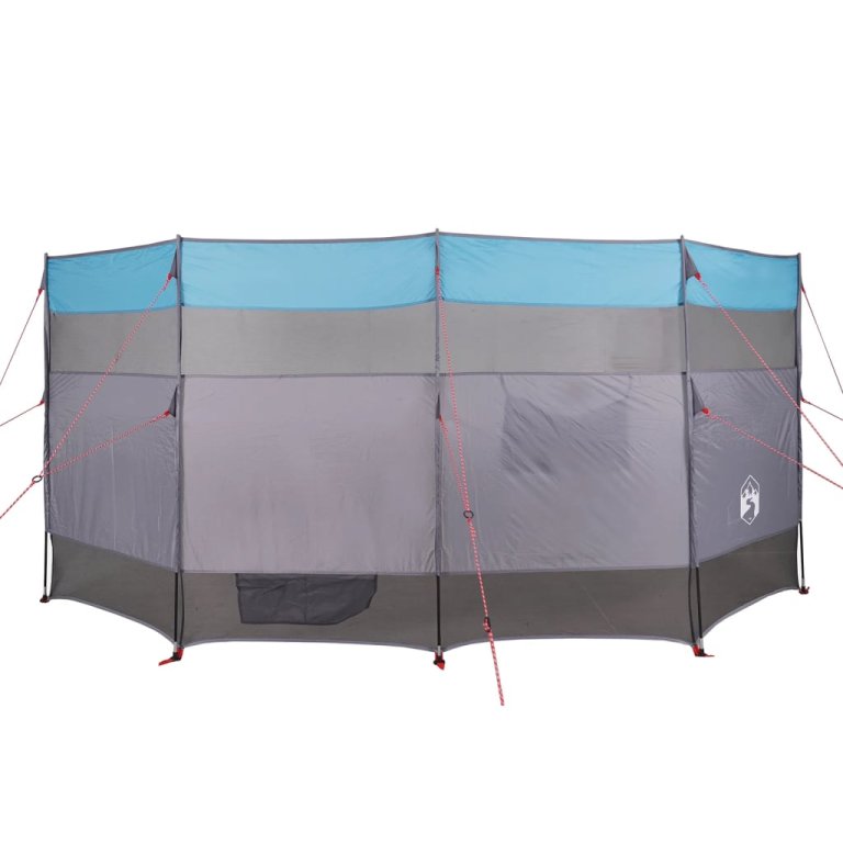 Paravan de camping, albastru, 366x152x152 cm, impermeabil