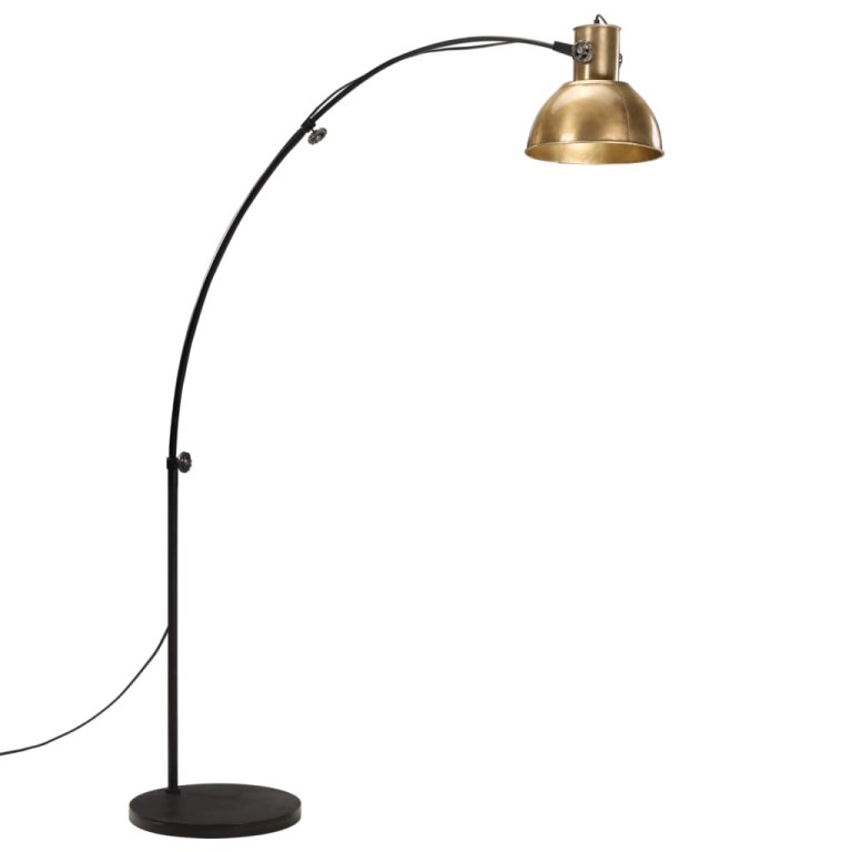 Lampă de podea 25 W, alamă antichizată, 150 cm, E27