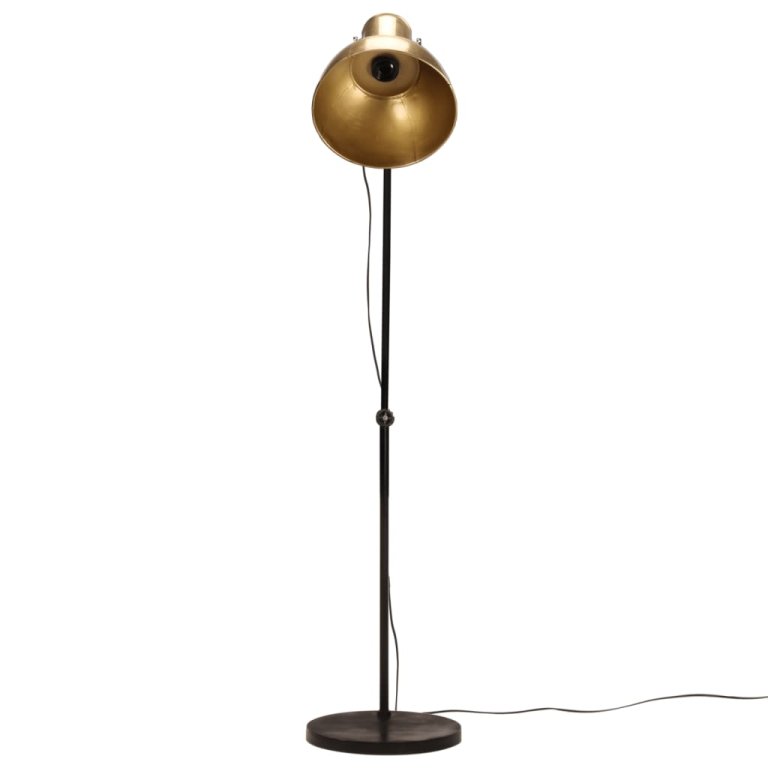 Lampă de podea 25 W, alamă antichizată, 150 cm, E27