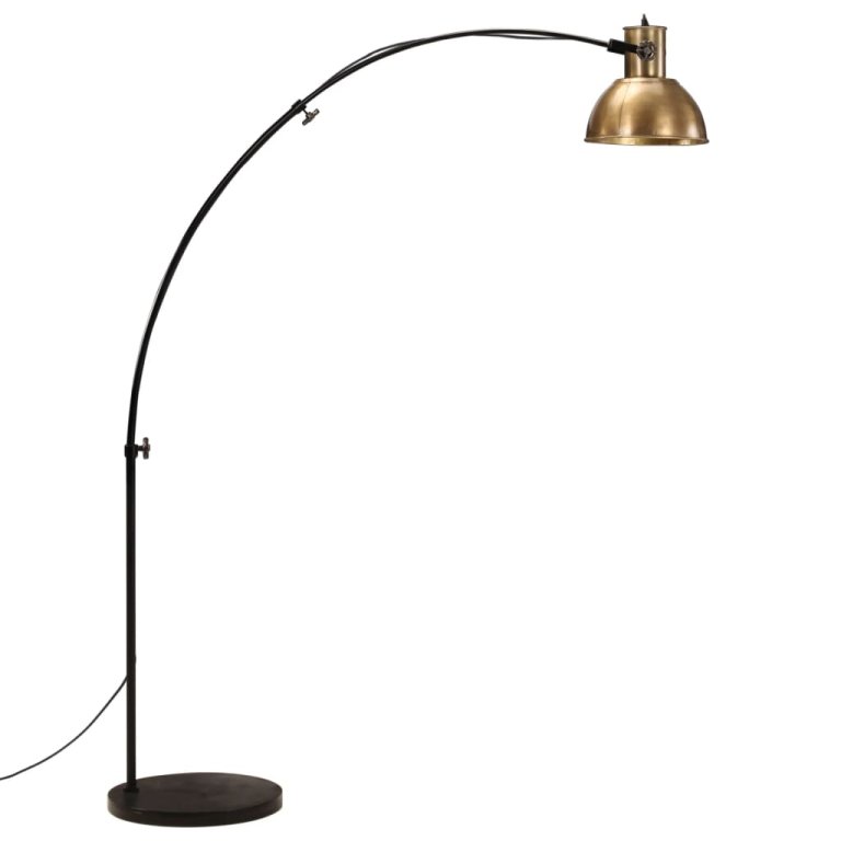 Lampă de podea 25 W, alamă antichizată, 150 cm, E27