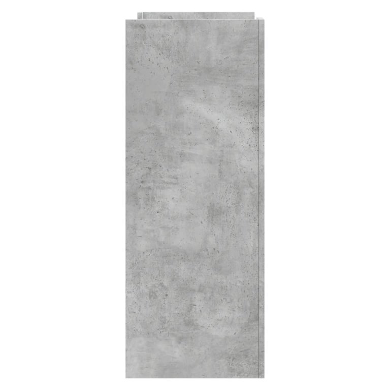 Masă consolă, gri beton, 100x35x90 cm, lemn prelucrat