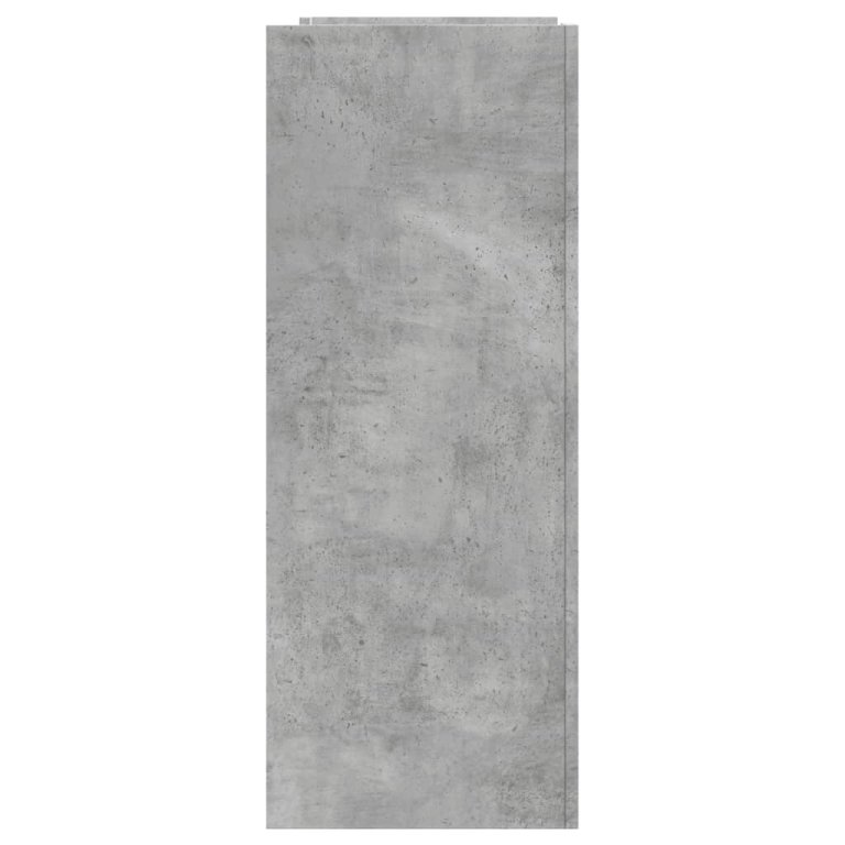 Masă consolă, gri beton, 100x35x90 cm, lemn prelucrat