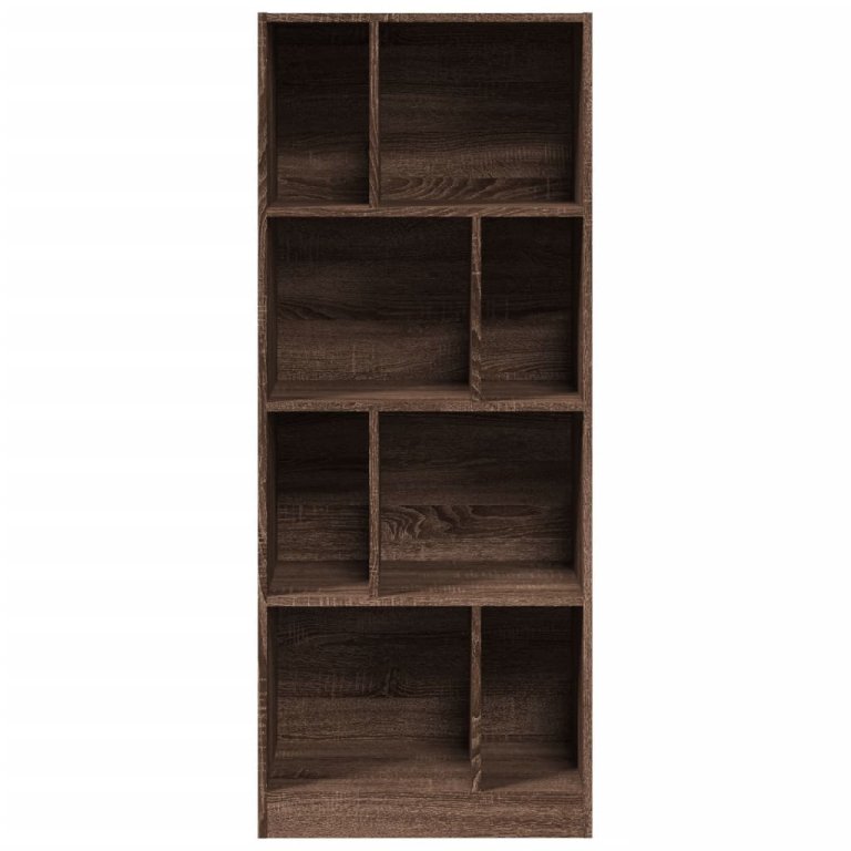 Bibliotecă, stejar maro, 57x28,5x141 cm, lemn prelucrat