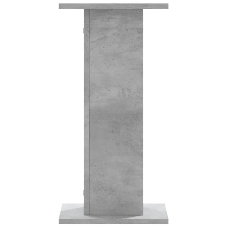 Suporturi difuzoare 2 buc. gri beton 30x30x60 cm lemn prelucrat