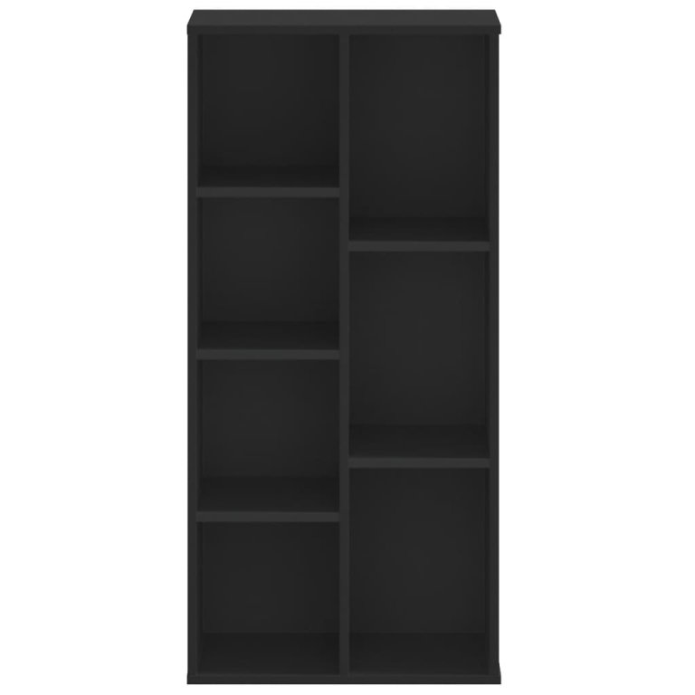 Bibliotecă, negru, 50x25x105 cm, lemn prelucrat