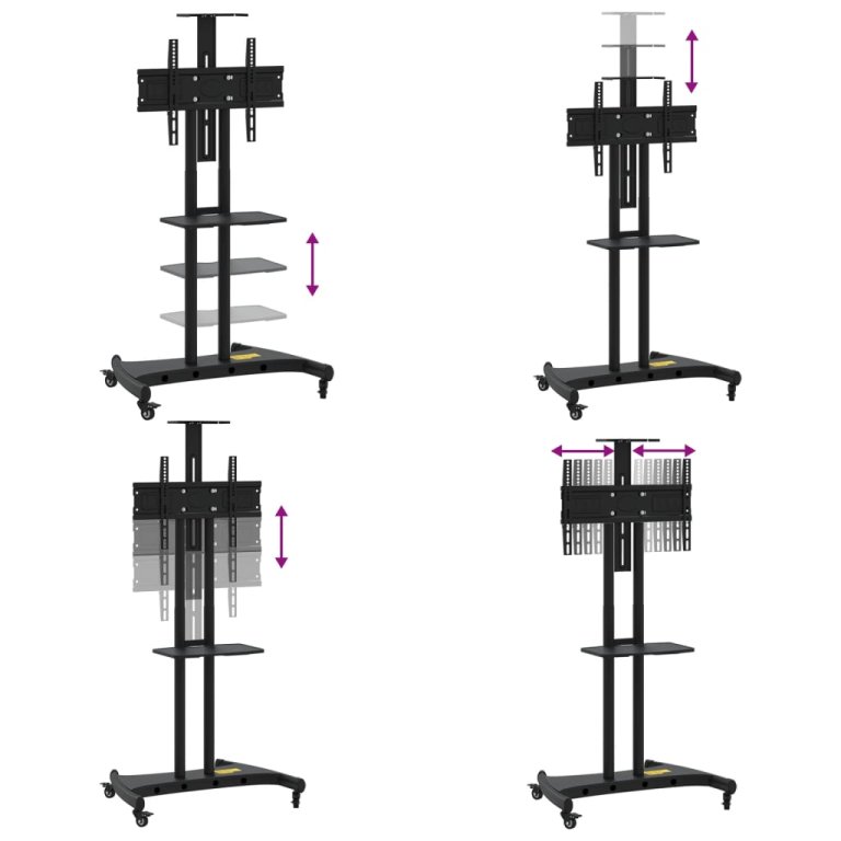 Suport TV pe roți ecran de 32-70 inchi Max VESA 600x400 mm 60kg