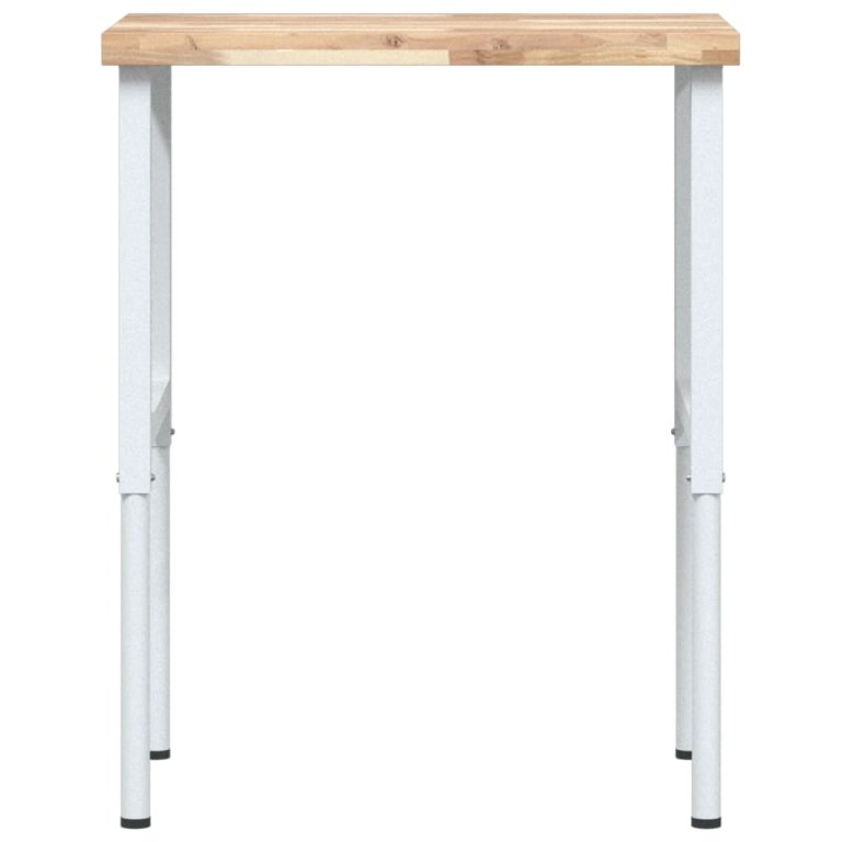 Banc lucru 80x60x(73-99,5) cm lemn masiv acacia dreptunghiular