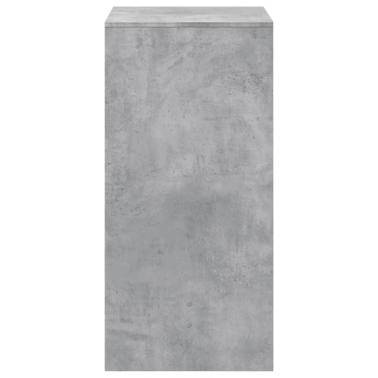 Masă bar, gri beton, 51x50x103,5 cm, lemn prelucrat