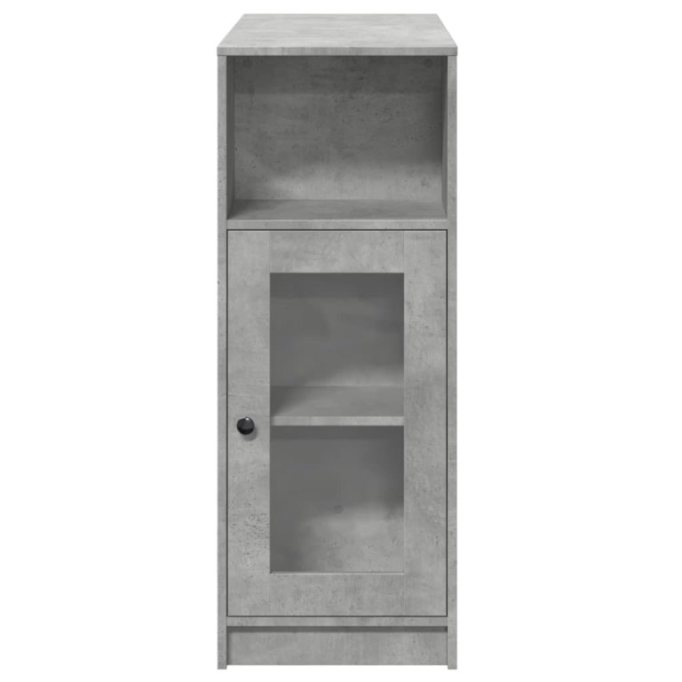 Masă de bar cu rafturi gri beton 101x40x103,5 cm lemn prelucrat