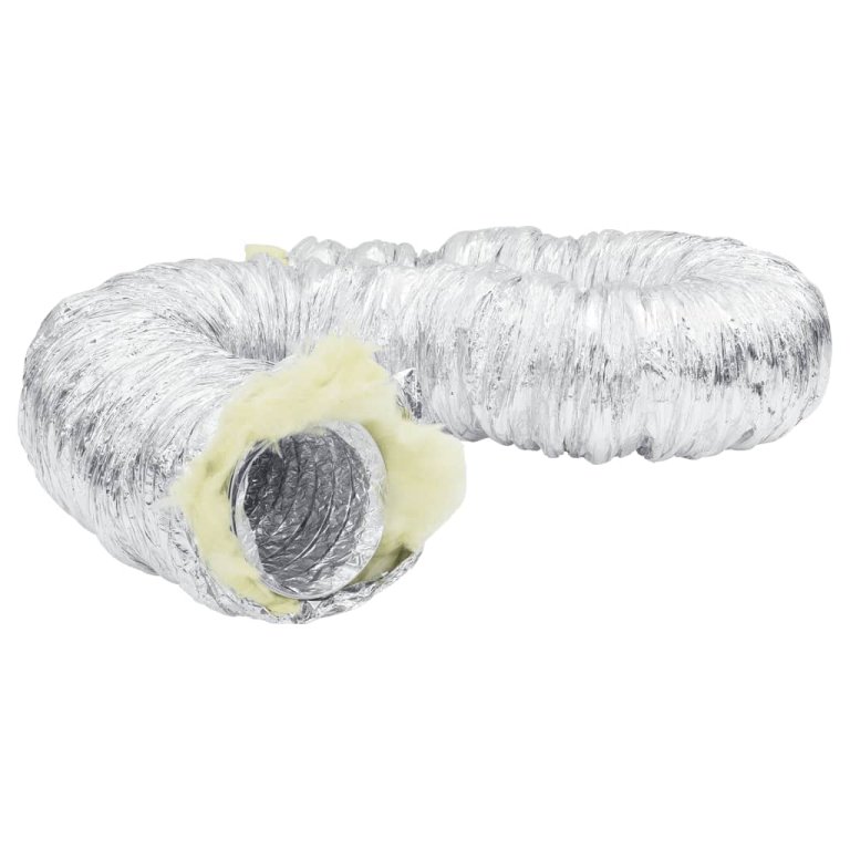 Conductă de ventilație izolată, 6 m, Ø12,5 cm, aluminiu