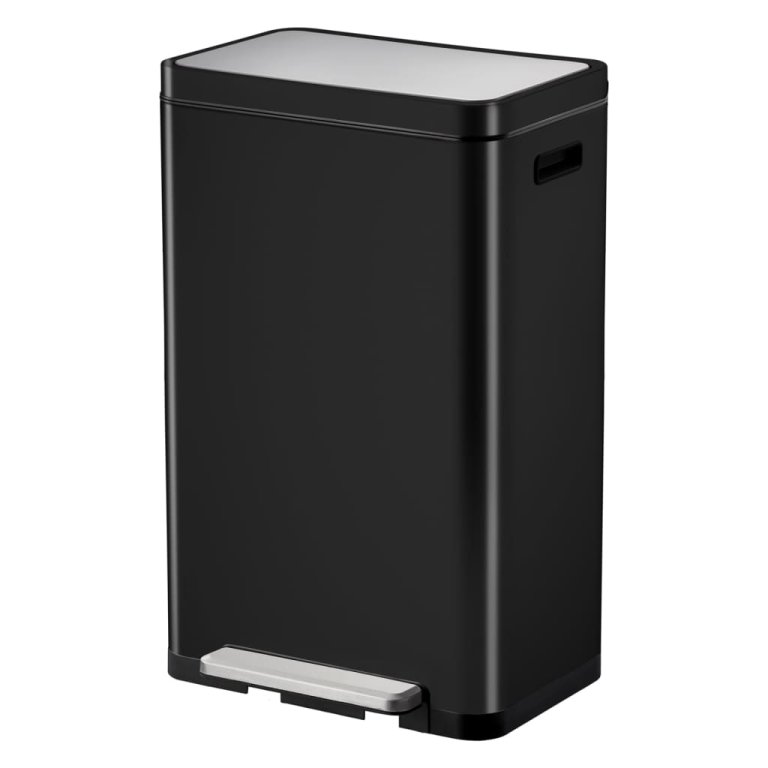 EKO Coș de gunoi cu pedală X-Cube, negru, 30 L