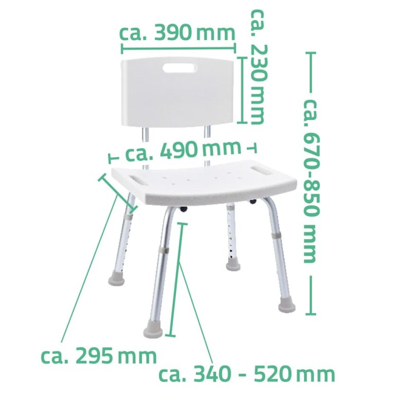 RIDDER Scaun de baie, alb, 150 kg, A00602101