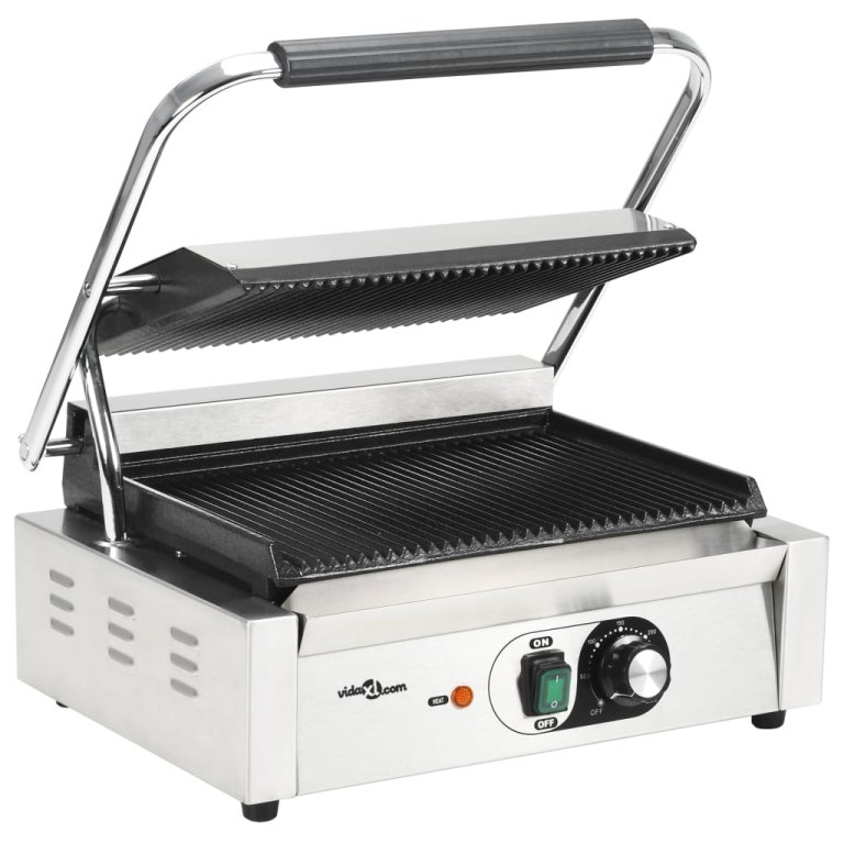 Grill Panini cu striații, 43x30,5x20 cm, 2200 W