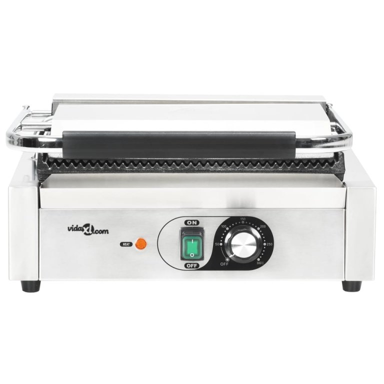 Grill Panini cu striații, 43x30,5x20 cm, 2200 W