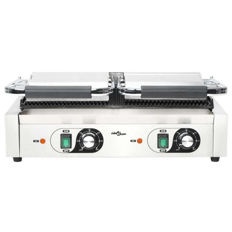 Grill Panini dublu cu striații, 57x30,5x20 cm, 3600 W