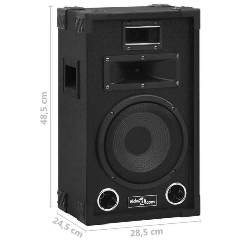 Boxe Hifi de scenă pasive profesionale, 2 buc., negru, 800 W